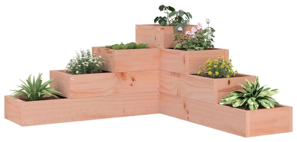 vidaXL Floreira com 4 níveis 80,5x79x36 cm madeira de douglas maciça