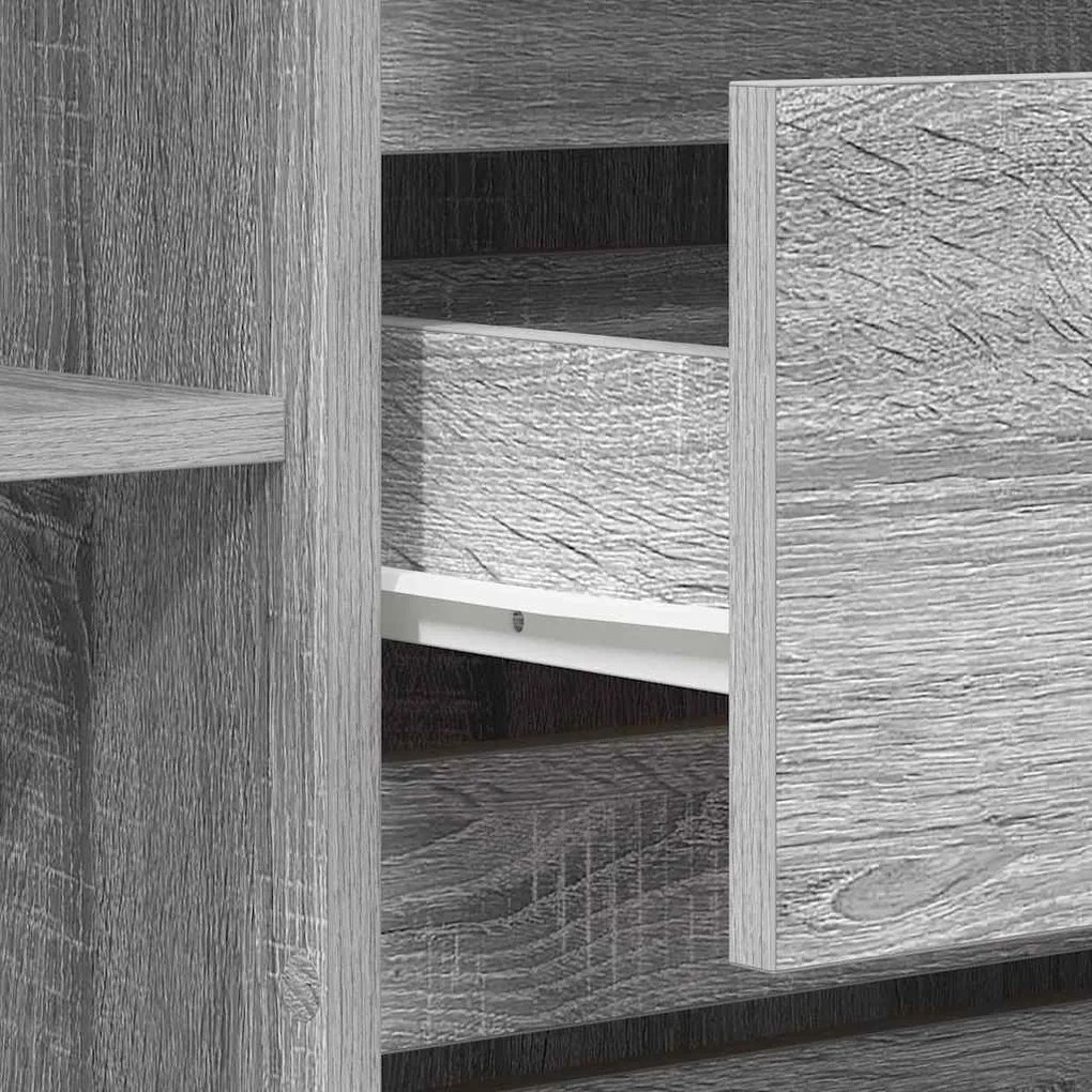 Sideboard Cinza Sonoma 120x41x75 cm Madeira de engenharia