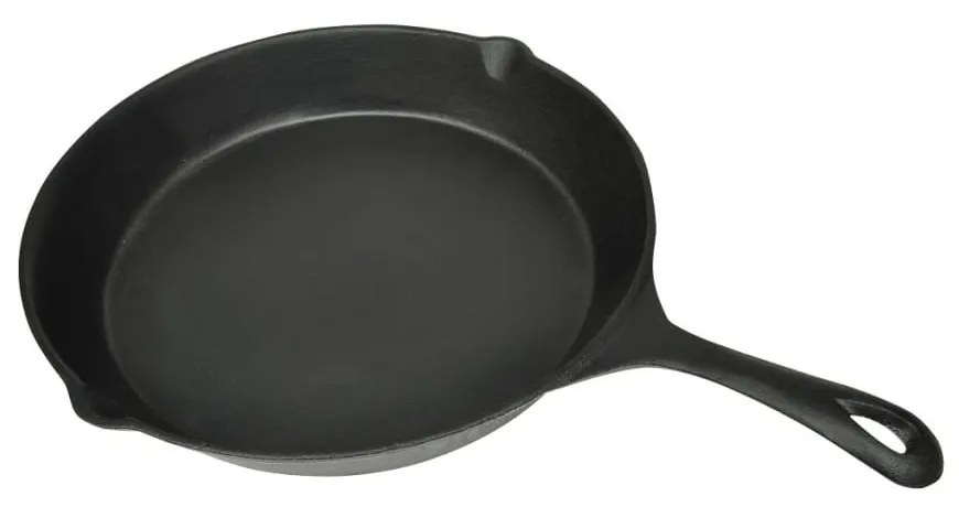 vidaXL Frigideira de ferro fundido redonda 30 cm