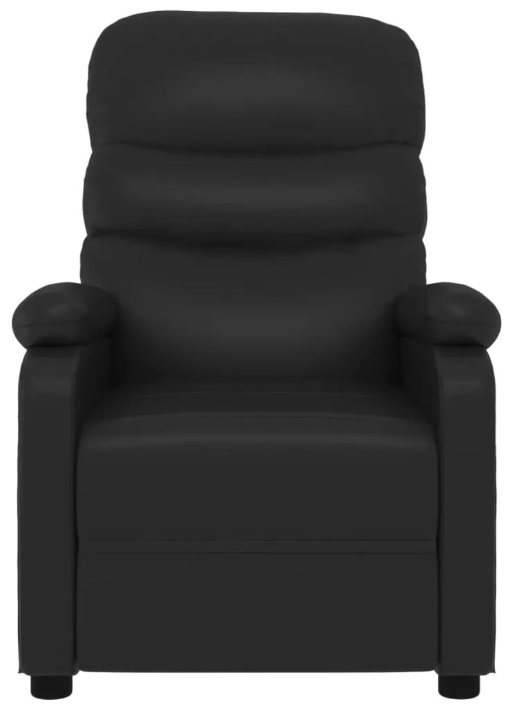Poltrona de massagens elétrica couro artificial preto