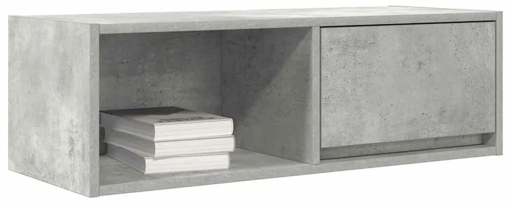Móvel de TV 80x31x25,5 cm derivados de madeira cinza cimento