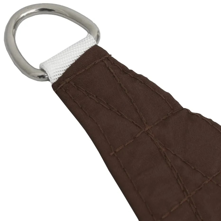 Para-sol estilo vela tecido oxford trapézio 3/5x4 m castanho