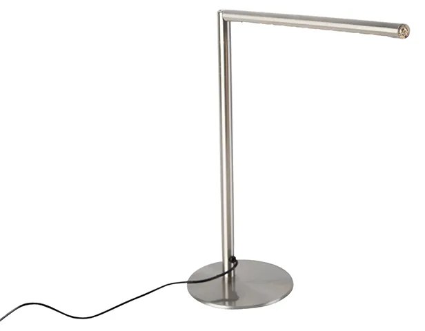 Candeeiro de mesa moderno em aço com dimmer tátil incl. LED - Douwe Moderno