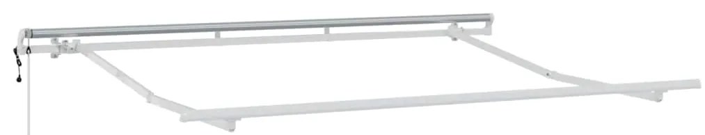 Toldo Retrátil Creme e Branco 250x200 cm 250 x 200 cm 2,5 x 2 m