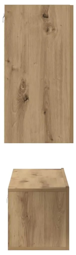Conjunto de móvel de TV com prateleira 6 pcs carvalho artisiano