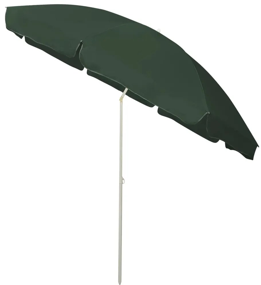 Guarda-sol de praia 300 cm verde