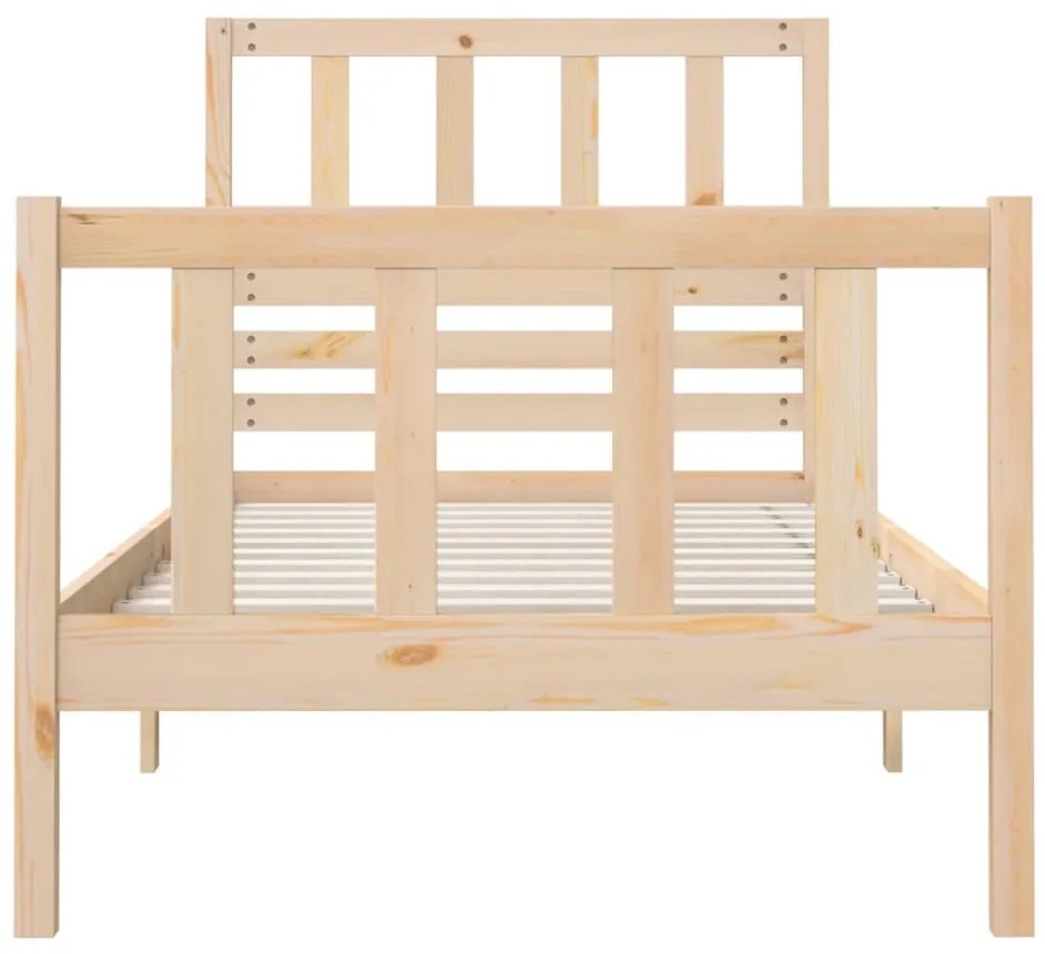 Estrutura de cama pequena solteiro 75x190 cm madeira maciça