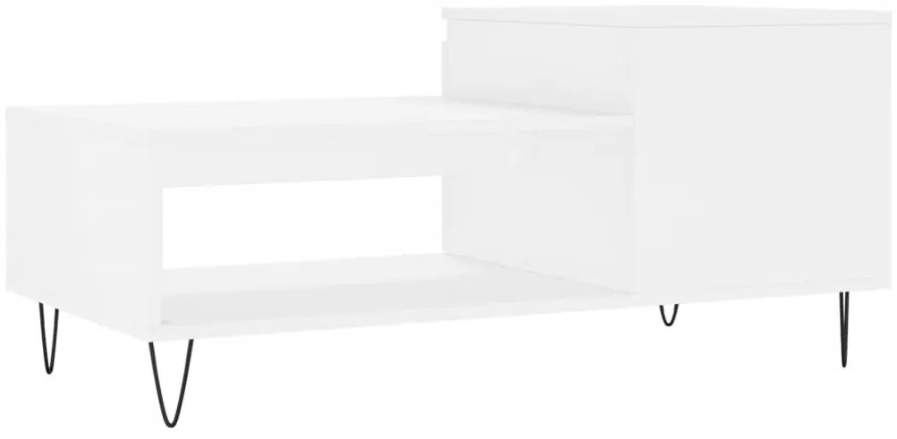 Mesa de centro 100x50x45 cm derivados de madeira branco