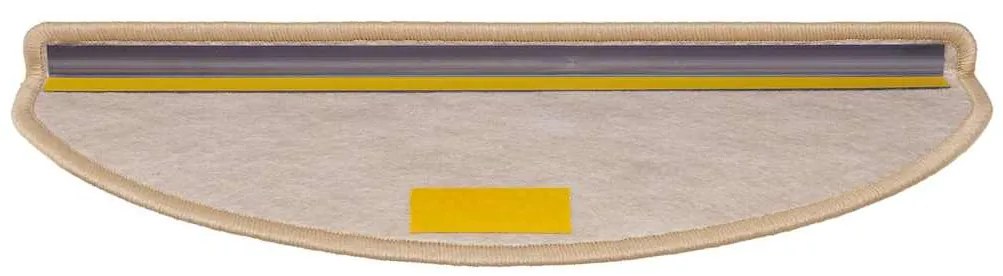 Tapetes escada adesivos aspeto sisal 30pcs 65x21x4cm bege-claro