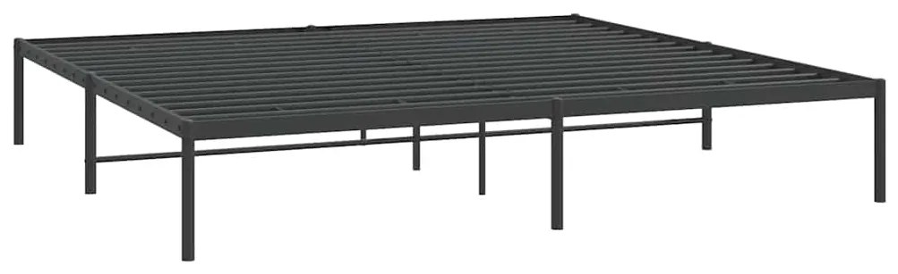 Estrutura de cama 183x213 cm metal preto