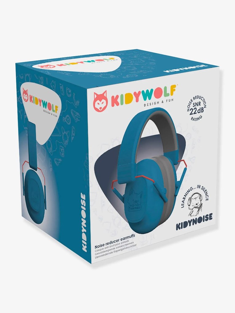 Auscultadores antirruídos Kidynoise - KIDYWOLF azul