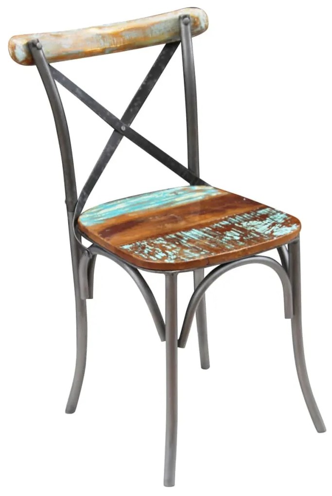 Cadeiras de jantar 4 pcs madeira recuperada maciça