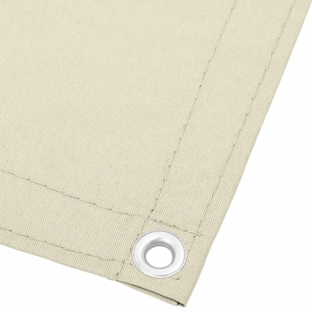 Tela de varanda 90x800 cm 100% poliéster oxford creme