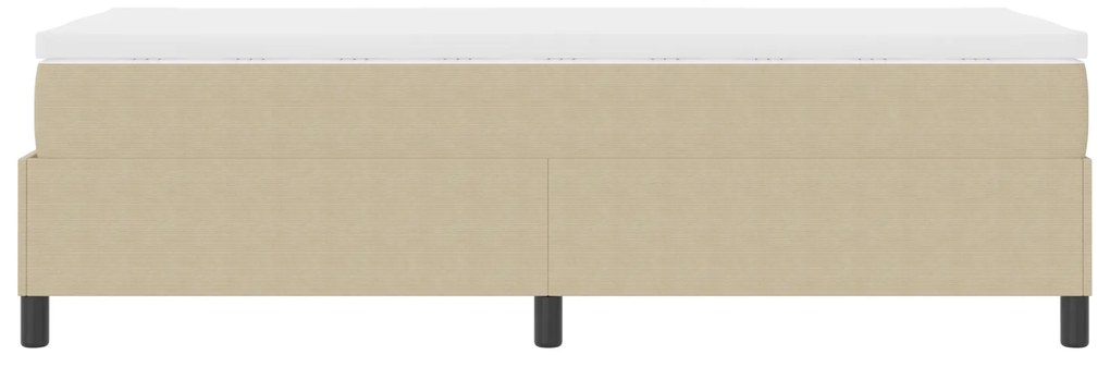 Cama Box com Colchão Verde Claro Cinza 100x200 cm Tecido de Veludo