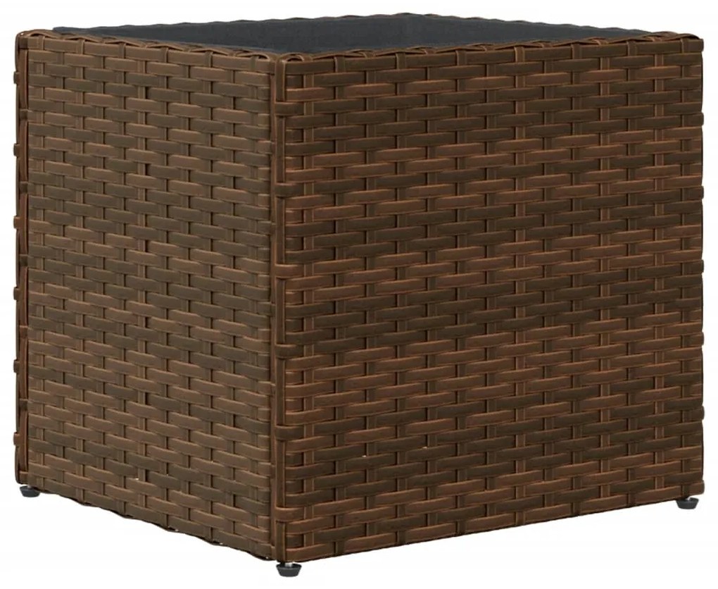 Vaso de jardim 36x30x32 cm vime PE castanho