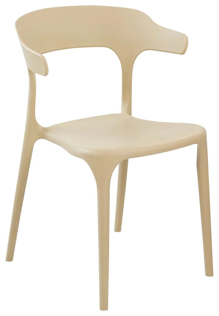 Conjunto de 4 cadeiras de jantar cremes GUBBIO Beliani
