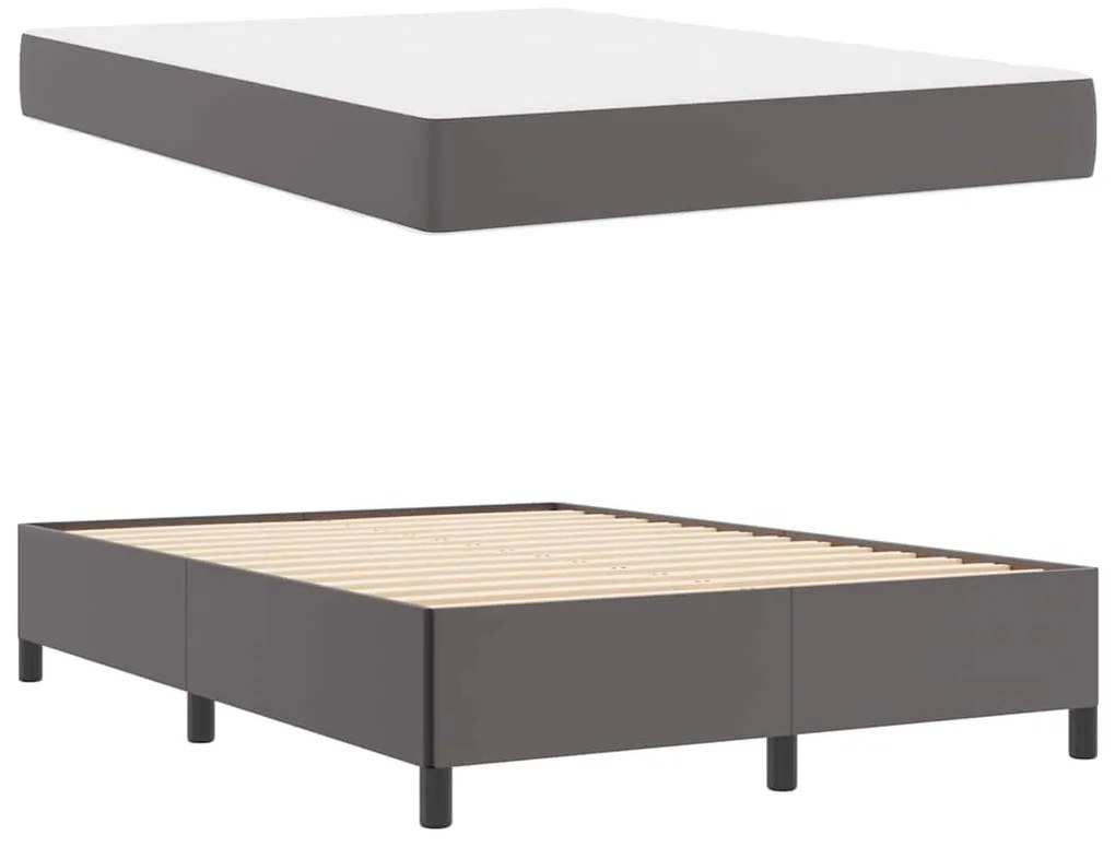 Estrutura de cama com colchão Cinzeto 140 x 200 cm