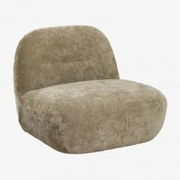 Sofá Giratório Em Chenille Sernin Chenille Verde Sálvia - Sklum