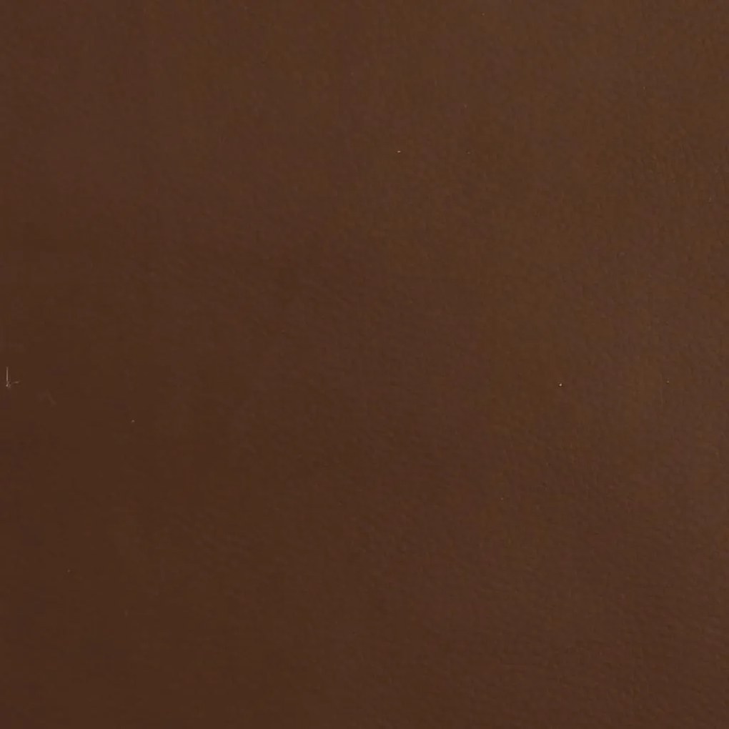 Apoio de pés 45x29,5x36 cm couro artificial castanho brilhante