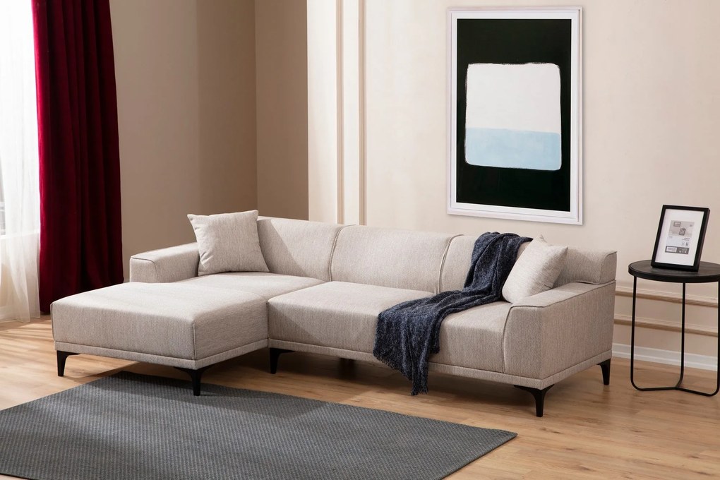 Sofá de Canto Petra – Branco – 145 x 250 cm