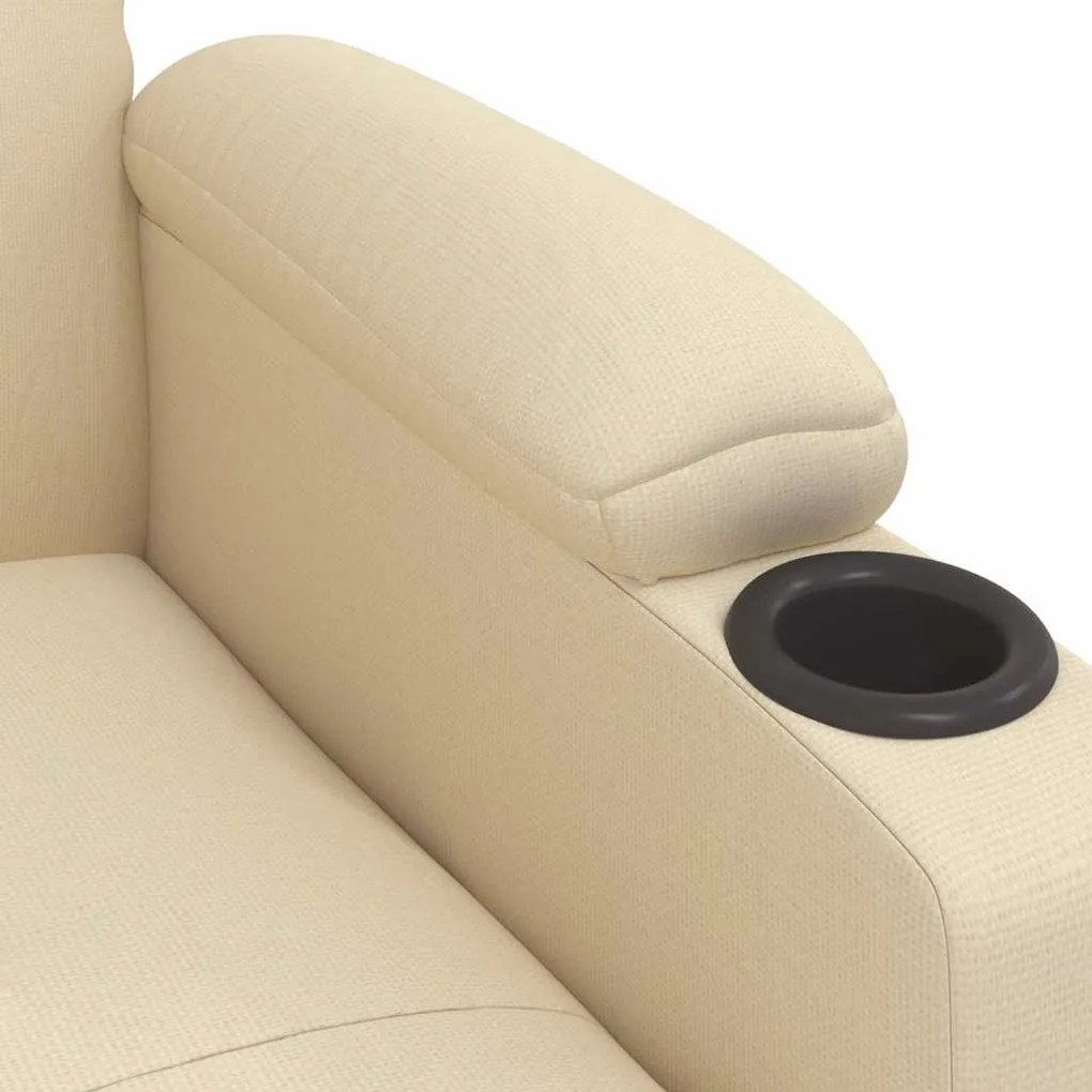 Poltrona de massagens tecido cor creme
