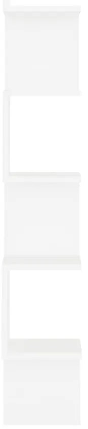 Estante de canto p/ parede deriv. madeira 20x20x127,5 cm branco