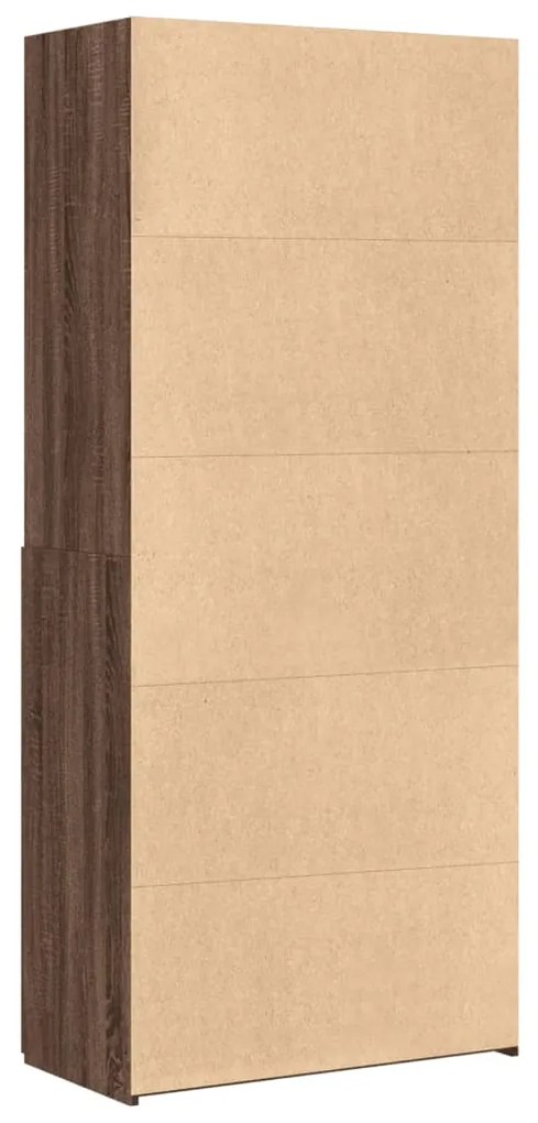 Armário alto 80x42,5x185 cm deriv. de madeira carvalho castanho