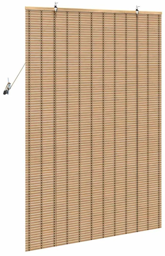Persianas e Sombras para Janela Marrom Claro 110 x 160 cm Bambu