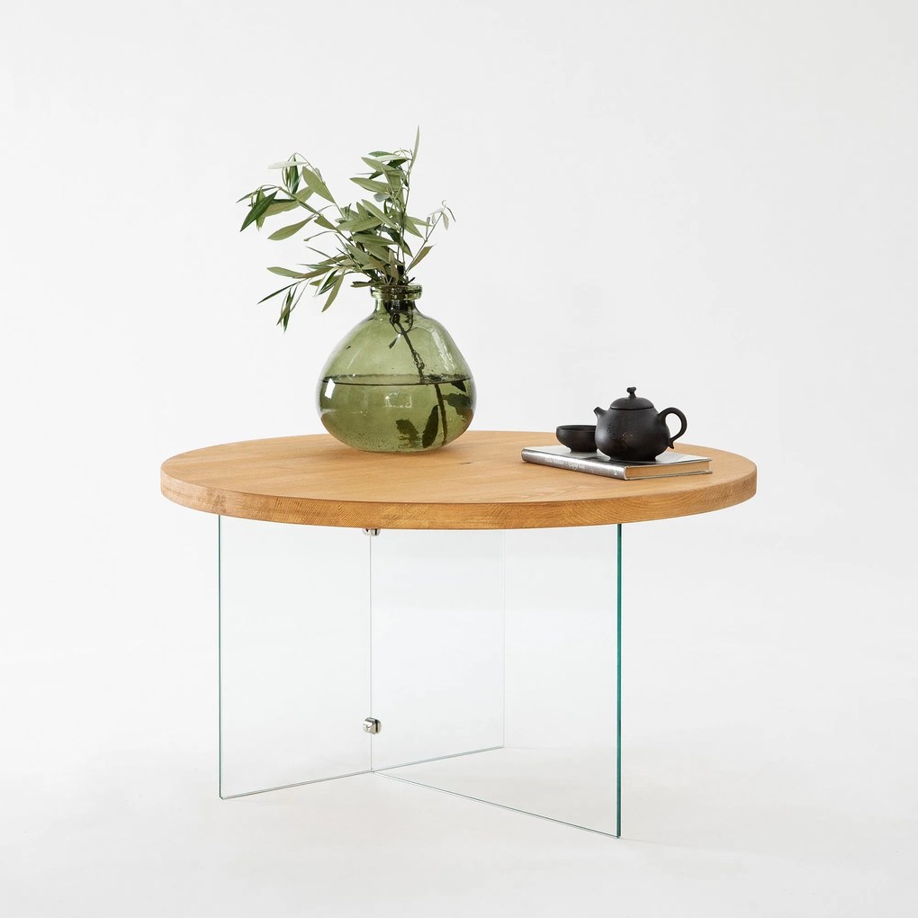 Mesa de Centro Serenity – Transparente – 70 cm x 40 cm