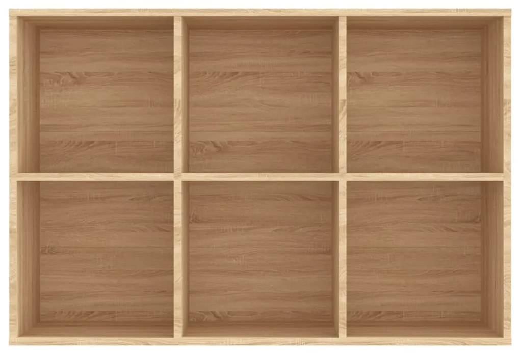 Estante/aparador 66x30x98 cm contraplacado cor carvalho sonoma