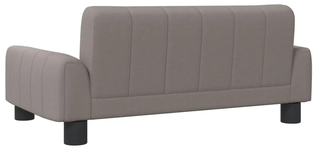 Sofá infantil 70x45x30 cm tecido cinzento-acastanhado