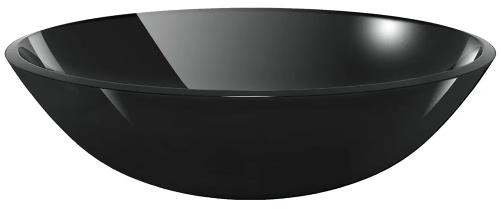 Lavatório torneira válvula click-clack vidro temperado preto