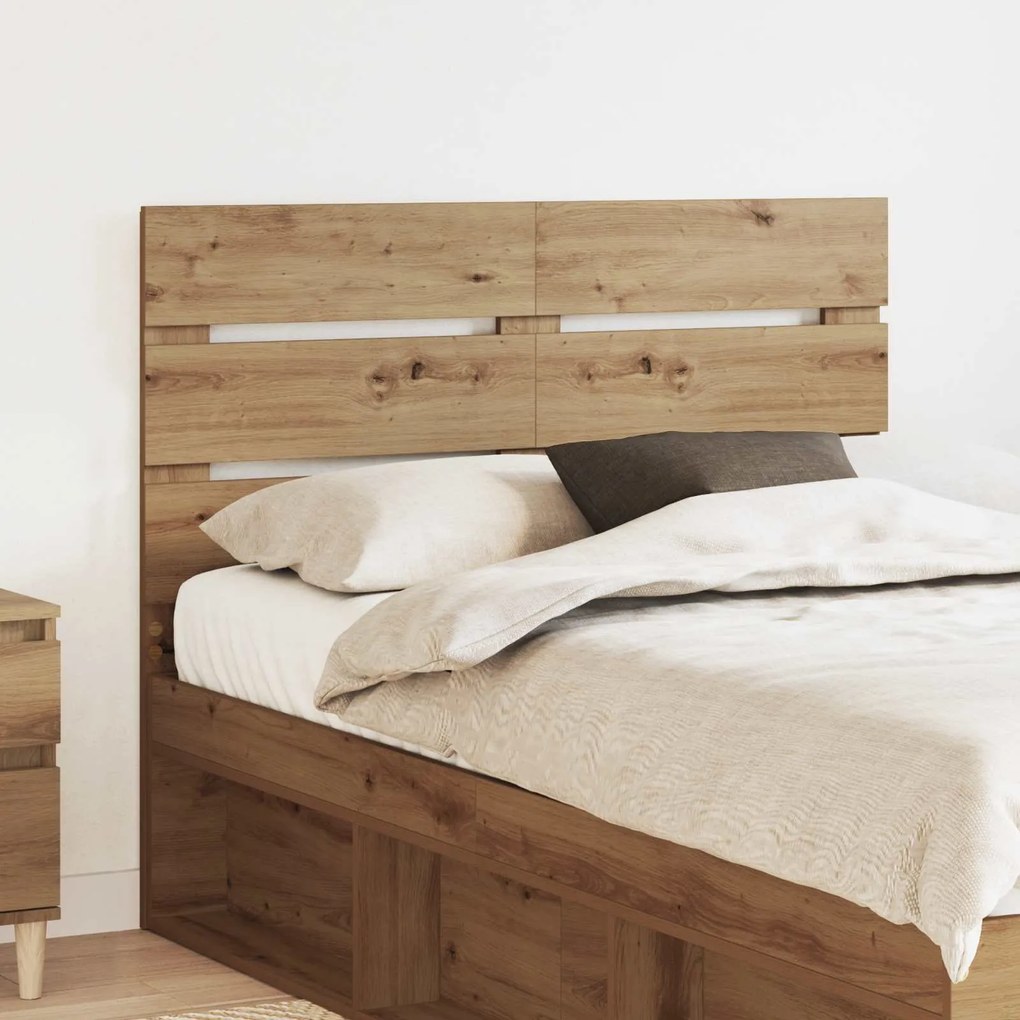 vidaXL Cabeceira Carvalho Artesanal 120 cm Madeira processada