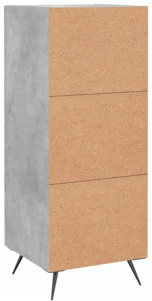Aparador 34,5x34x90 cm derivados de madeira cinzento cimento