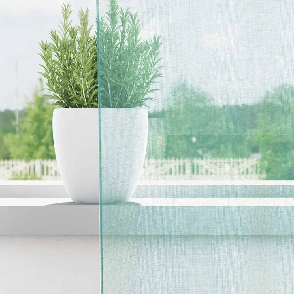 Cortinas de voile com ilhós 2 pcs turquesa