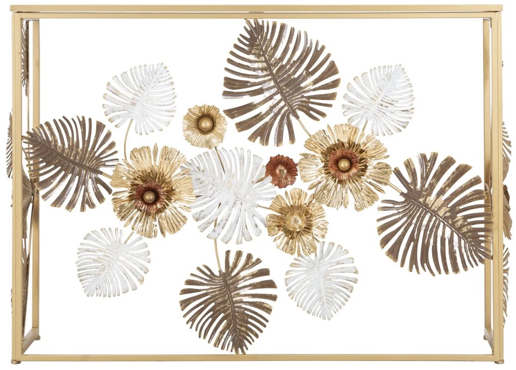 MESA CONSOLA GLAM FLORIS 113X40X80 CM MULTICOLORIDO