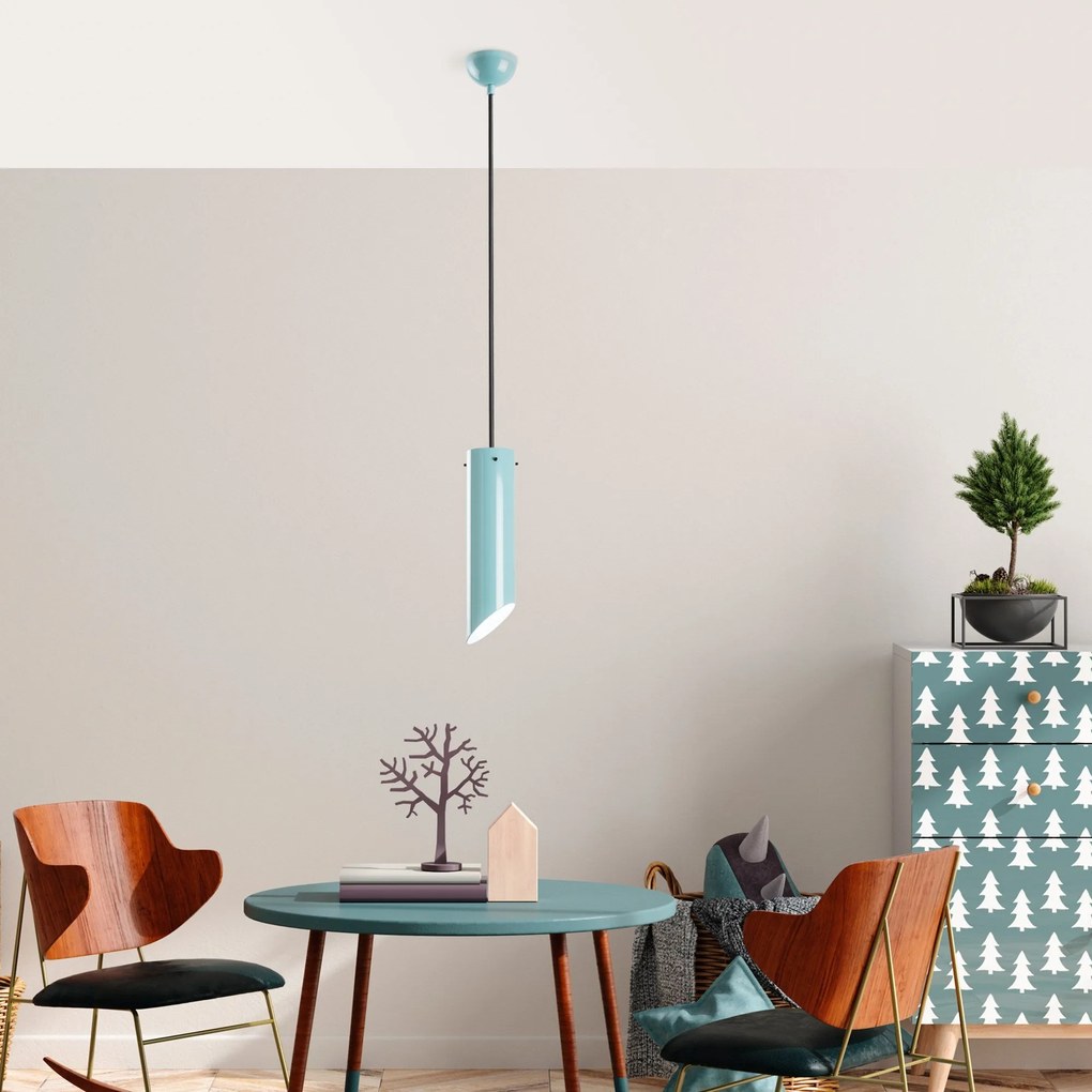 Candeeiro Kesıkboru – Turquesa – Ø8 h:28 cm