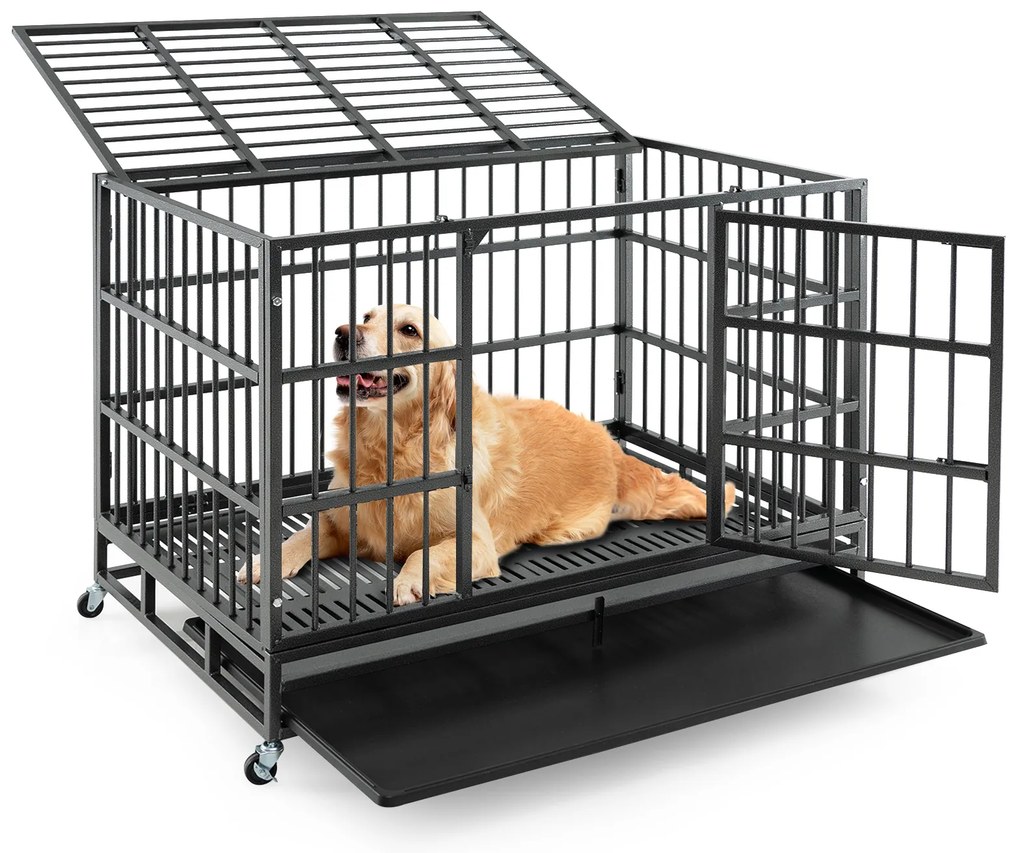 Cerca para animais de estimação de 8 painéis e 24 polegadas de altura para ambientes internos e externos - 24 polegadas