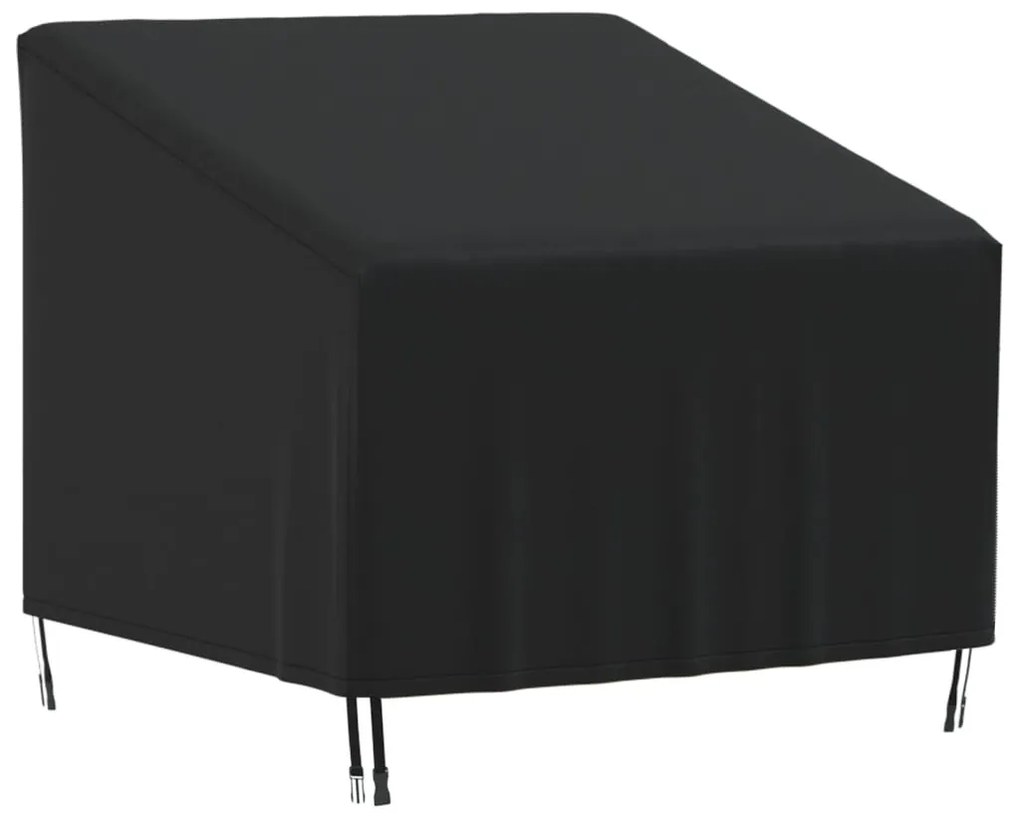 vidaXL Capa para cadeira de jardim 90x90x50/75 cm 420D oxford preto