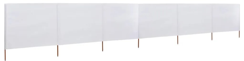 vidaXL Para-vento com 6 painéis em tecido 800x80 cm branco