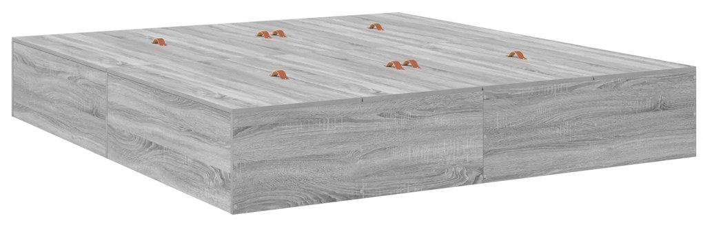 Estrado de Cama Cinzento Sonoma 200x200 cm