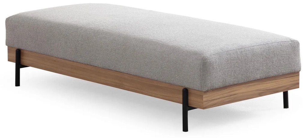 Pouffe Eti – Cinzento – 158x68x38 cm