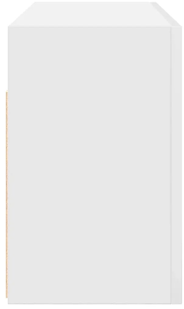 Armário parede p/ casa banho 80x25x40 cm deriv. madeira branco