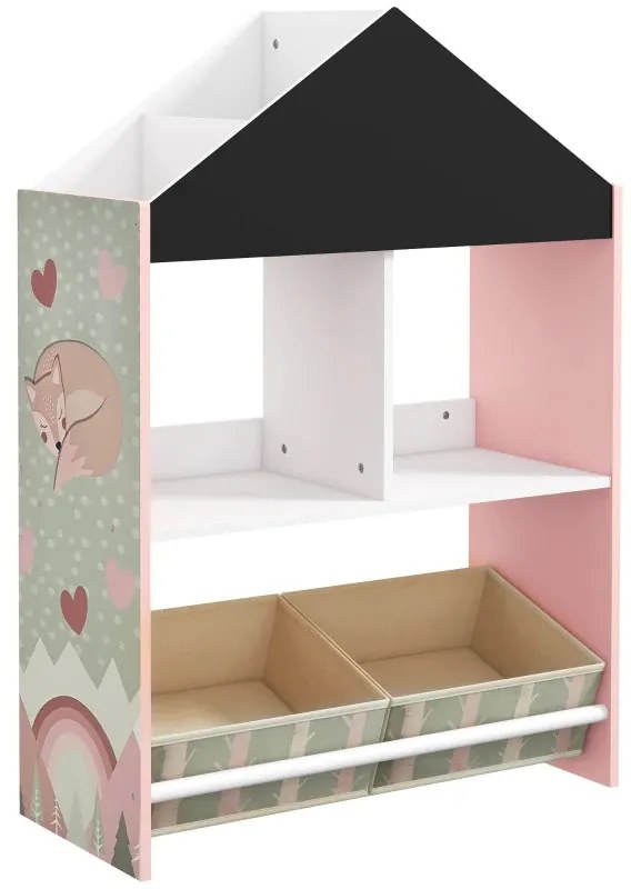 Estante Bunny Infantil - Rosa - Design Natura