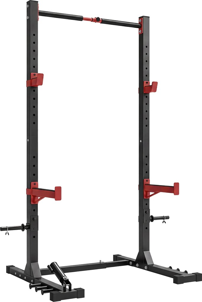 SPORTNOW Power Tower Squat Rack Barra de tração independente com largura ajustável Suportes para anilhas Landmine | Aosom Portugal