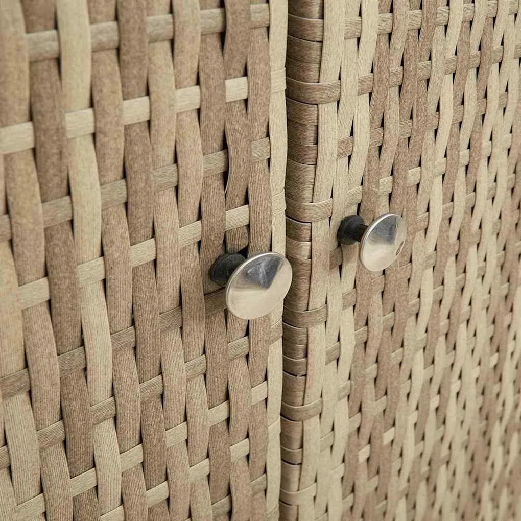 Armário de Armazenamento Bege 100 x 36 x 102 cm Rattan