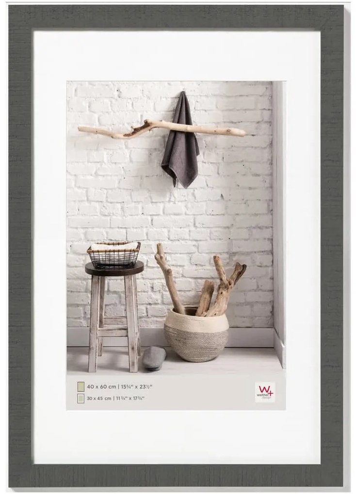 430825 Walther Design Moldura para quadro Home 60x80 cm cinzento