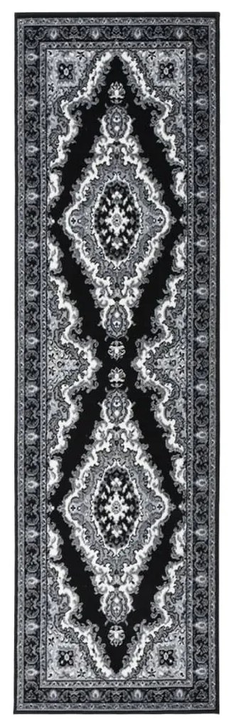 vidaXL Passadeira 80x300 cm polipropileno preto