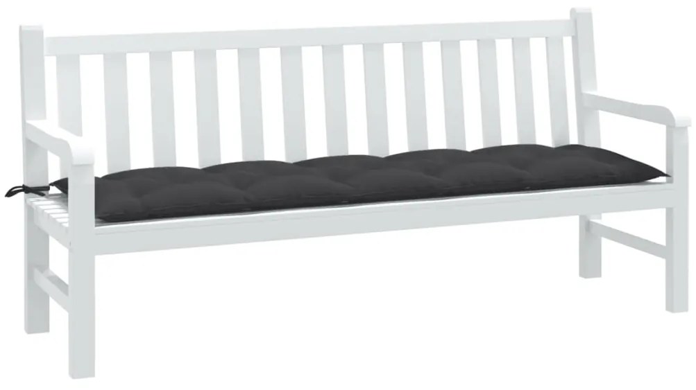 Almofadão p/ banco jardim 180x50x7cm mesclado tecido antracite
