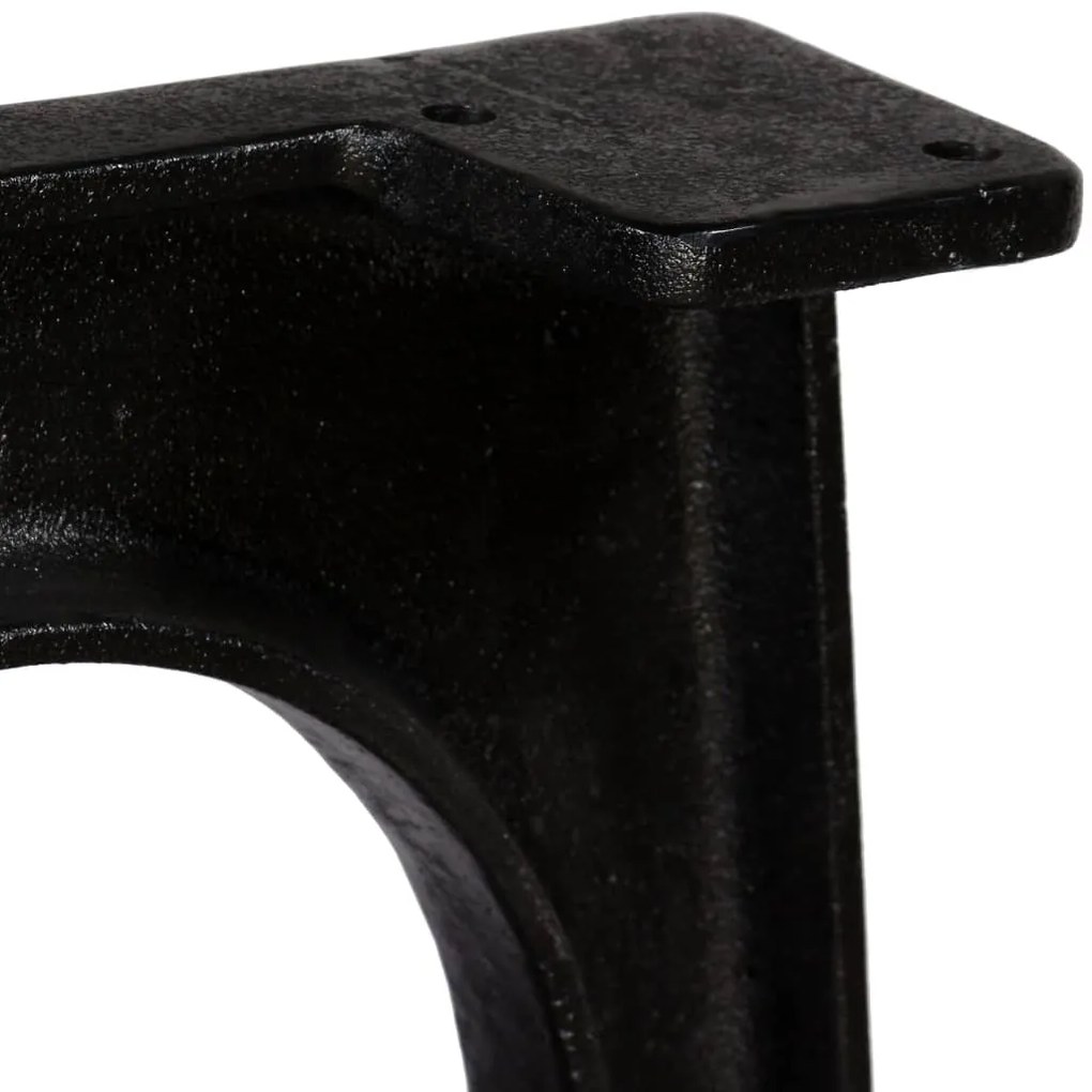 Pernas mesa jantar 2 pcs estrutura em A arqueada ferro fundido